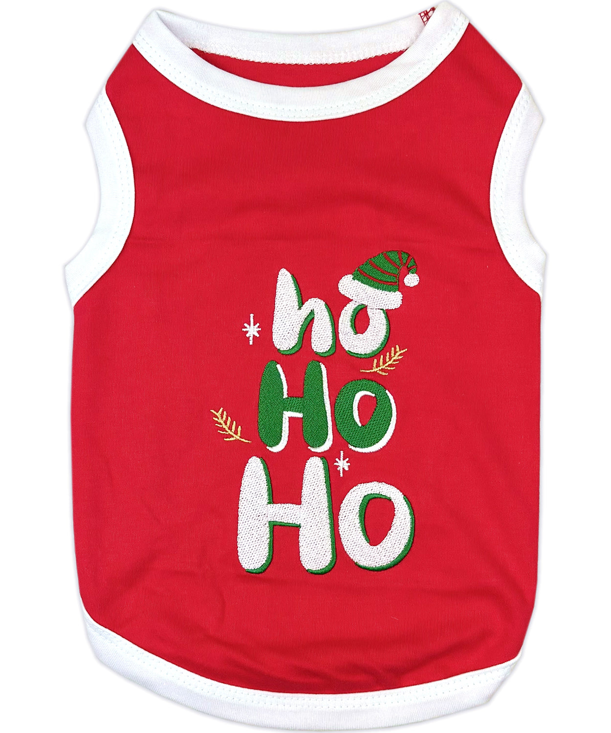 Parisian Pet 'Ho Ho Ho' Pet Holiday Shirt - Christmas Dog Outfit, Red