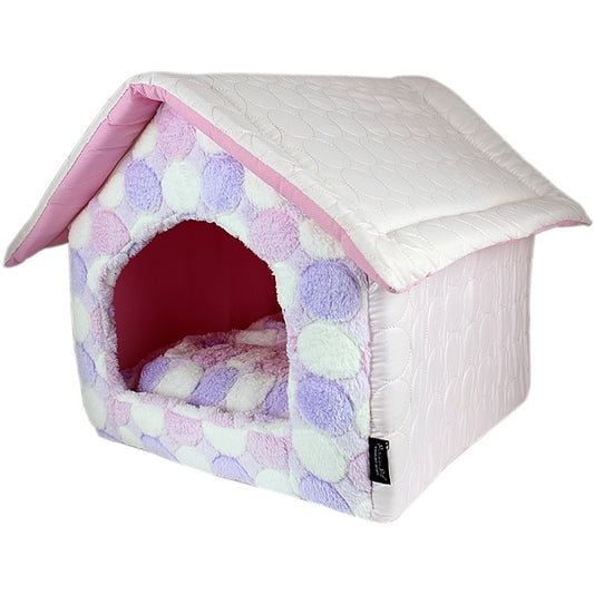 Cotton Candy Dog House Pink Medium