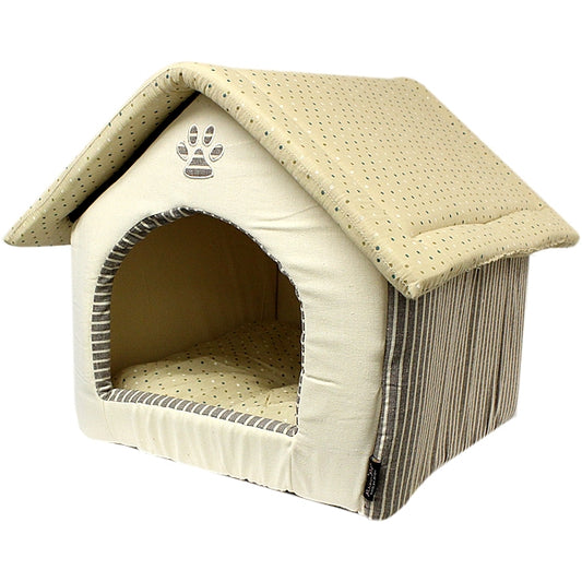 Almond Plush Dog House