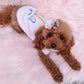 Parisian Pet 'Unicorn' Embroidered Dog Shirt – Magical Cotton Pet T-Shirt for Dogs & Cats, Pink