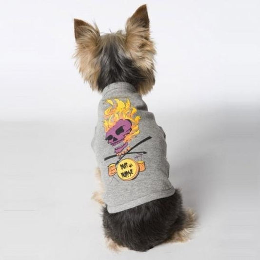 'Ruff Puppyz' for Dogs & Cats – Comfortable and Stylish Gray Dog T-Shirt, Perfect for Small to Medium Dogs, Trendy Pet Clothing