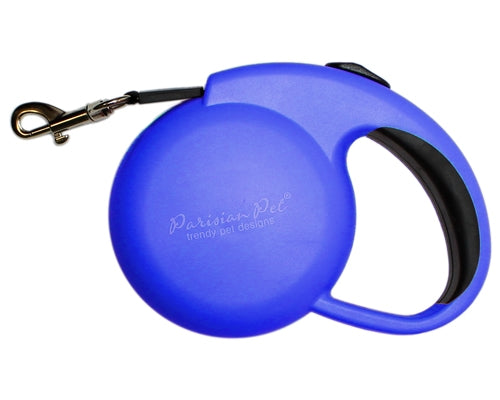 Mini Retractable Dog Leash Blue