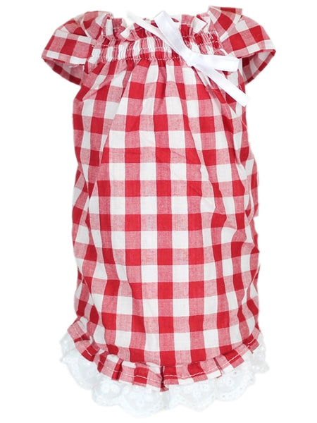 Tunic Country Dog Dress Red