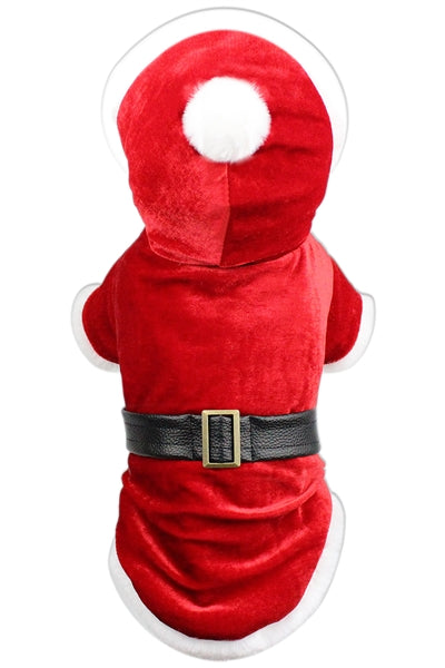 Santa Claus Dog Hoodie Christmas