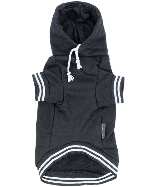 Parisian Pet 'Bestie Hoodie' in Black - Trendy Pet Hoodie for Dogs & Cats, Perfect for Fall & Winter-Valentine's Day