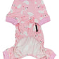 Parisian Pet 'Pink Swan' Pajama for Dogs & Cats, Luxury Pet Sleepwear, Cozy Dog Pajama Set-Valentine's Day