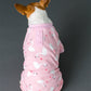 Parisian Pet 'Pink Swan' Pajama for Dogs & Cats, Luxury Pet Sleepwear, Cozy Dog Pajama Set-Valentine's Day