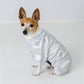 Parisian Pet 'Grey Sheep' Pajama for Dogs & Cats, Designer Pet Sleepwear, Cozy Dog Pajama Set, Grey