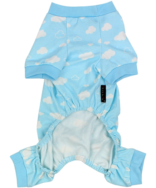 Parisian Pet 'Blue Cloud' Pajama for Dogs & Cats, Comfortable Pet Pajama Set, Cozy Dog Pajamas, Blue