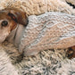 Parisian Pet 'Cable Knit Sweater' - Warm & Stylish Pet Sweater in Cloud Gray for Dogs & Cats