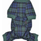 Parisian Pet 'Scottish Pajama Green & Blue Plaid' for Dogs & Cats, Designer Pet Sleepwear, Cozy Dog Pajama Set-Saint Patrick's Day