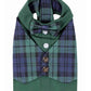 Scottish Taffeta Dog Tuxedo Greenand Blue Plaid