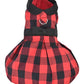 Buffalo Checkered Dog Taffeta Dress Red