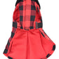 Buffalo Checkered Taffeta Dress, Red