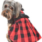 Parisian Pet 'Buffalo Checkered Taffeta Dress' Dog & Cat Shirt – Festive Holiday Pet Apparel – Red