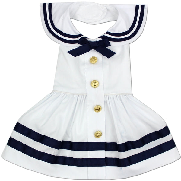 Sailor Dog Dress White