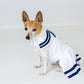 Parisian Pet 'Sailor Dress' Dog & Cat Shirt – Nautical Pet Apparel, Stylish & Comfortable – White & Blue