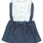 Chambray Dog Overall Dress