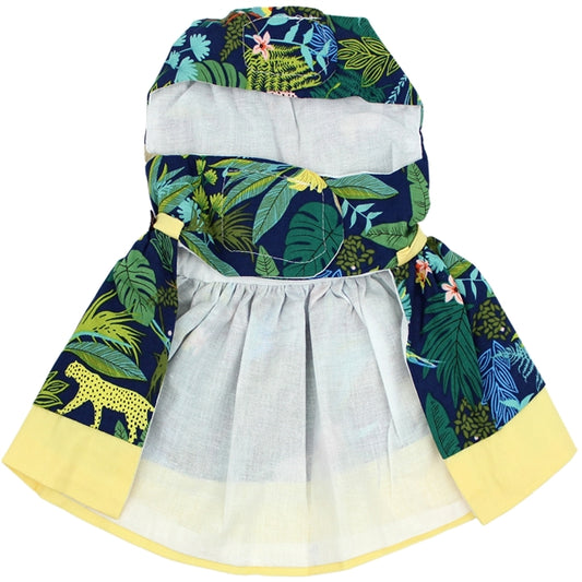 Parisian Pet 'Amazonia Dress' for Dogs and Cats, Tropical Jungle Print - Saint Patrick's Day