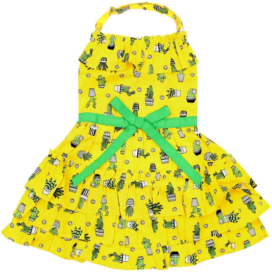 Cactus Tiered Dog Dress