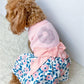 Parisian Pet 'Cherry Blossoms Dress' Dog & Cat Shirt – Designer Pink Floral Dress, Perfect for Summer – Pink-Valentine's Day