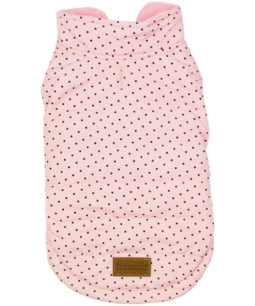 Polka Dot Dog Jacket Pink