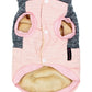 Parisian Pet 'Fancy Flower Quilted Jacket' for Dogs & Cats, Warm Pet Outerwear, Quilted Floral Dog Jacket - Valentine's Day