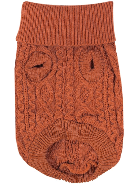 Cable Knit Sweater, Terracotta