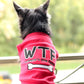 Parisian Pet 'WTF' Pet Shirt - Funny Dog & Cat Shirt, Red