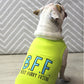 Parisian Pet 'BFF' Comfortable Embroidered Dog Shirt – Trendy Small Dog Casual Shirt for Dogs & Cats-Valentine's Day