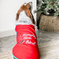 Parisian Pet 'Naughty or Nice' Dog Christmas T-Shirt - Festive Pet Holiday Shirt for Dogs & Cats, Red