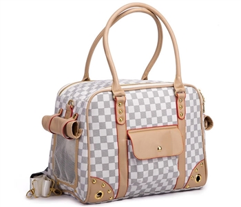 Louis Choice Luxury Pet Carrier Puppy Small Dog Carrier Cat Carrier Bag  plaid